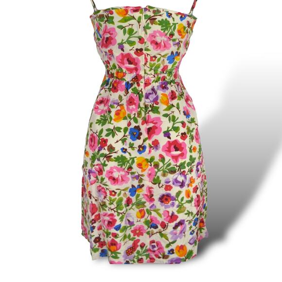 Madewell Dresses & Skirts - Floral Silk Mini Dress Madewell Snapdragon Garden Sleeveless Feminine Slip 4